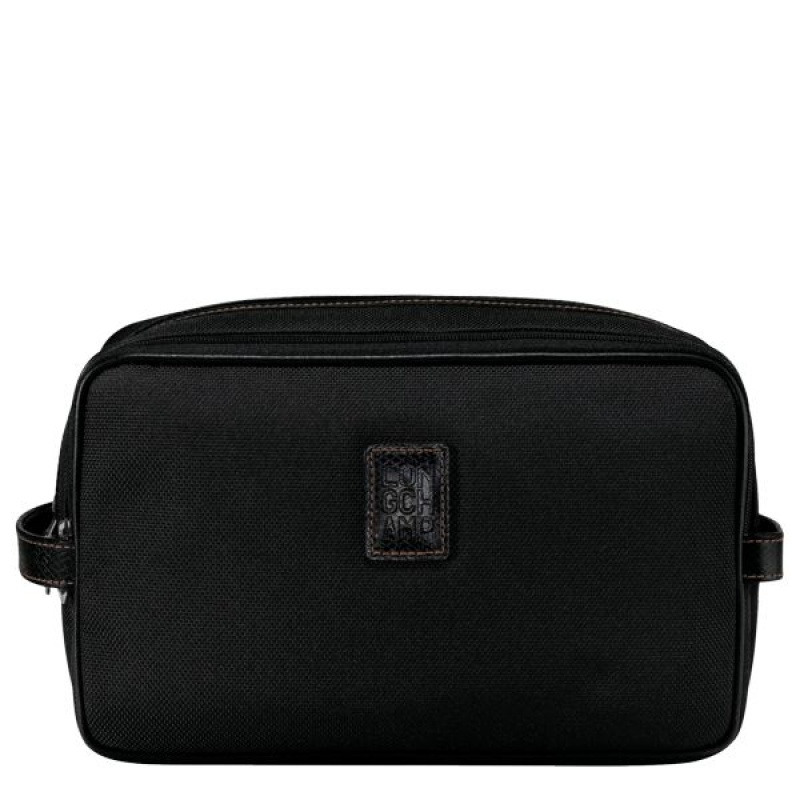 Black Longchamp Boxford Men's Toiletry Bags | 85103-HDTU