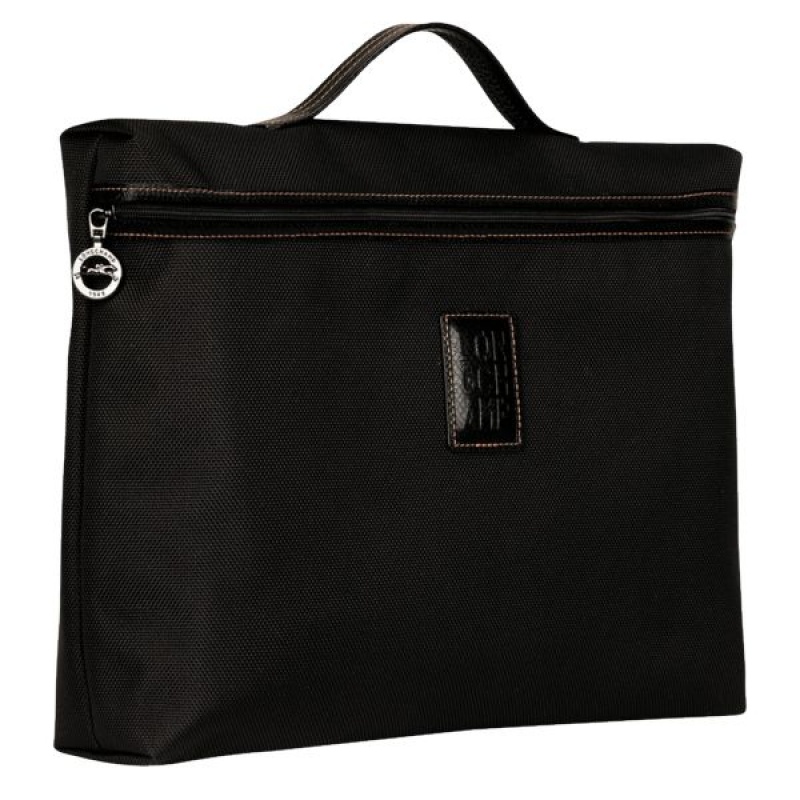 Black Longchamp Boxford S Men's Briefcase | 95741-KMRY