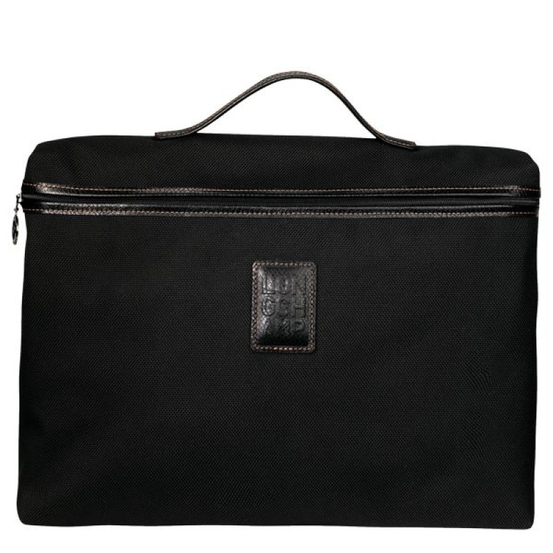 Black Longchamp Boxford S Men's Briefcase | 95741-KMRY