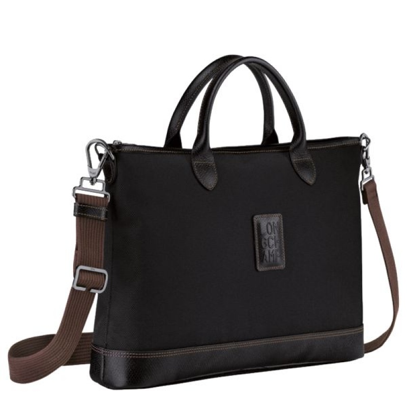 Black Longchamp Boxford S Women's Briefcase | 10538-CGFJ