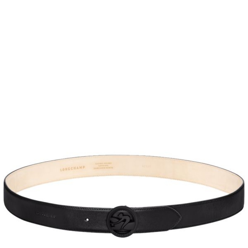 Black Longchamp Box-trot Men\'s Belts | 57312-BVZY