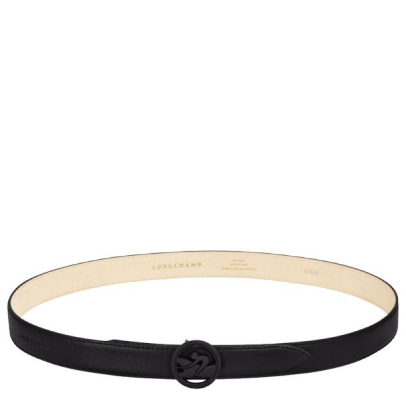 Black Longchamp Box-trot Women\'s Belts | 51967-ISDK