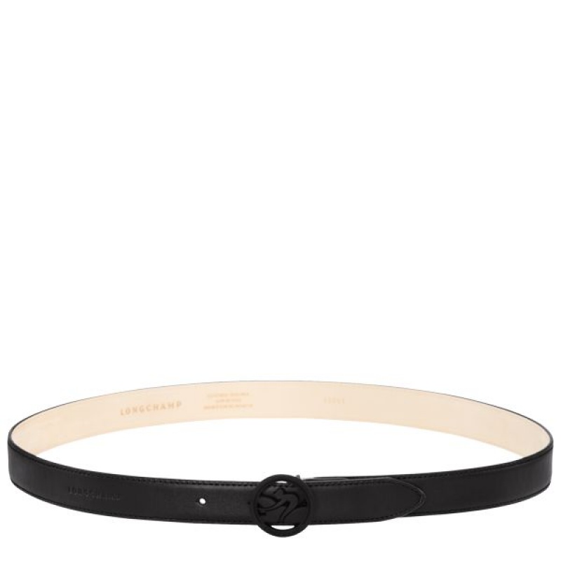 Black Longchamp Box-trot Women's Belts | 54067-RCQM