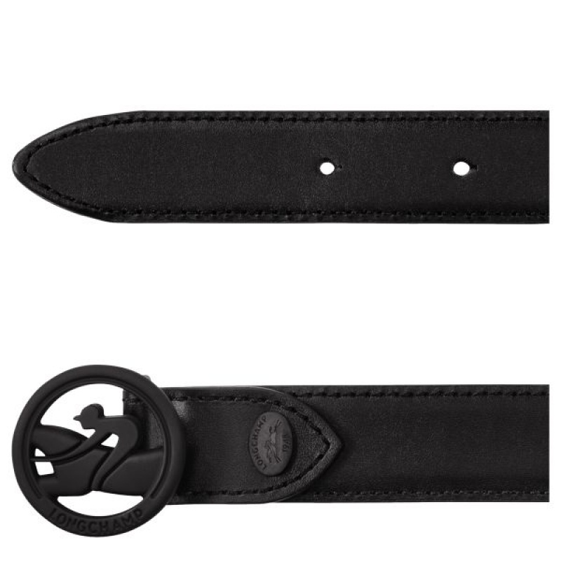 Black Longchamp Box-trot Women's Belts | 54067-RCQM