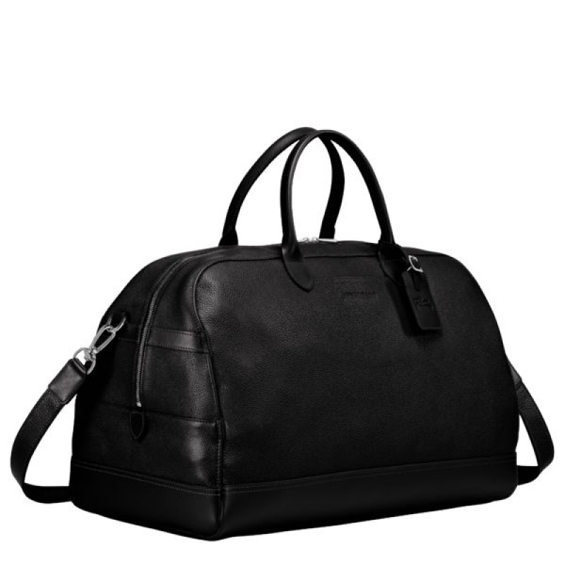 Black Longchamp Le Foulonne M Women's Travel Bags | 30964-LBTJ