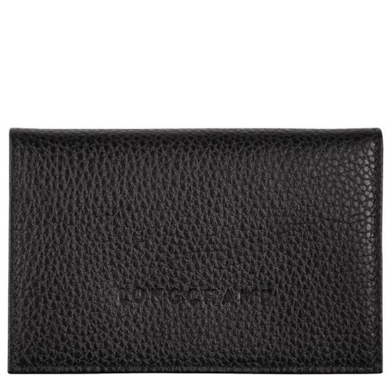 Black Longchamp Le Foulonne Men's Cardholders | 31429-XUFS