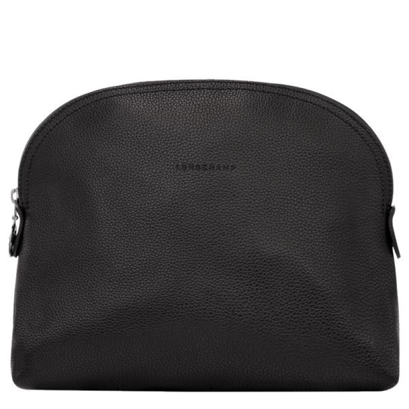 Black Longchamp Le Foulonne Men\'s Toiletry Bags | 12406-GDCQ