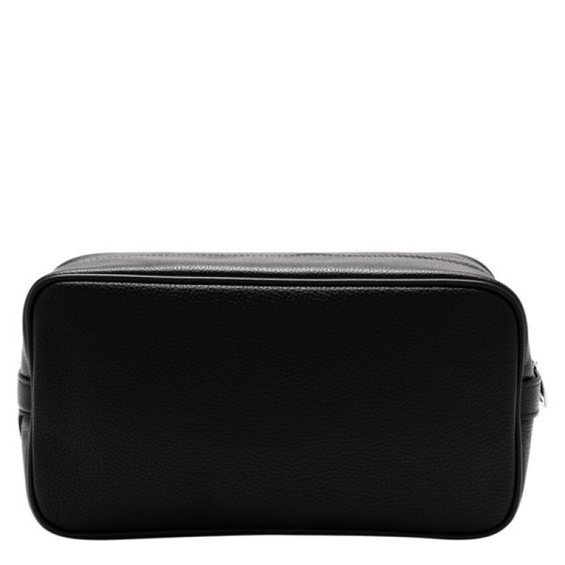 Black Longchamp Le Foulonne Men's Toiletry Bags | 61034-LACV