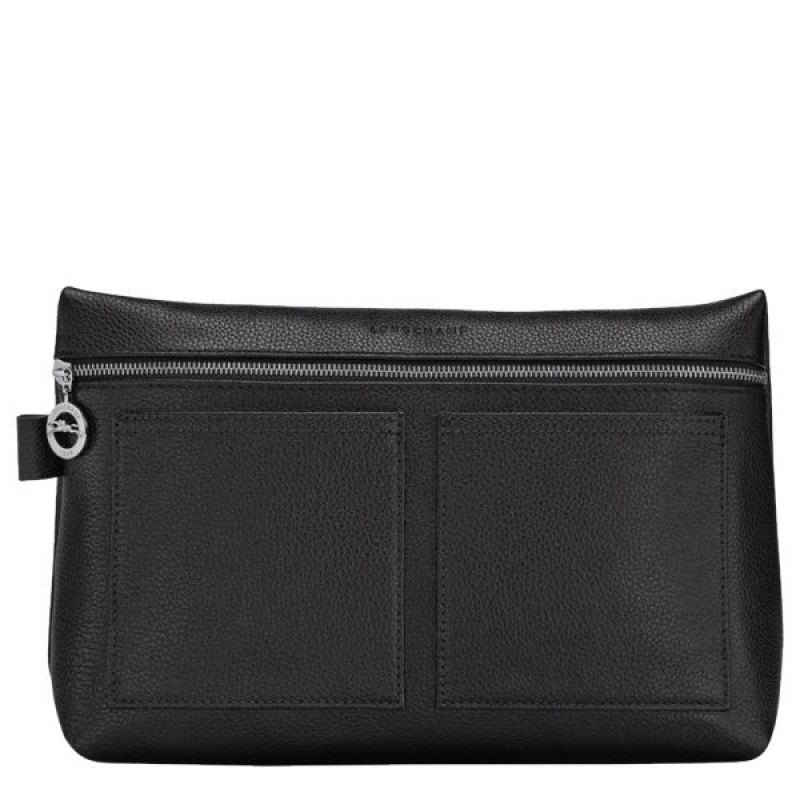 Black Longchamp Le Foulonne Men\'s Toiletry Bags | 54813-NZJF