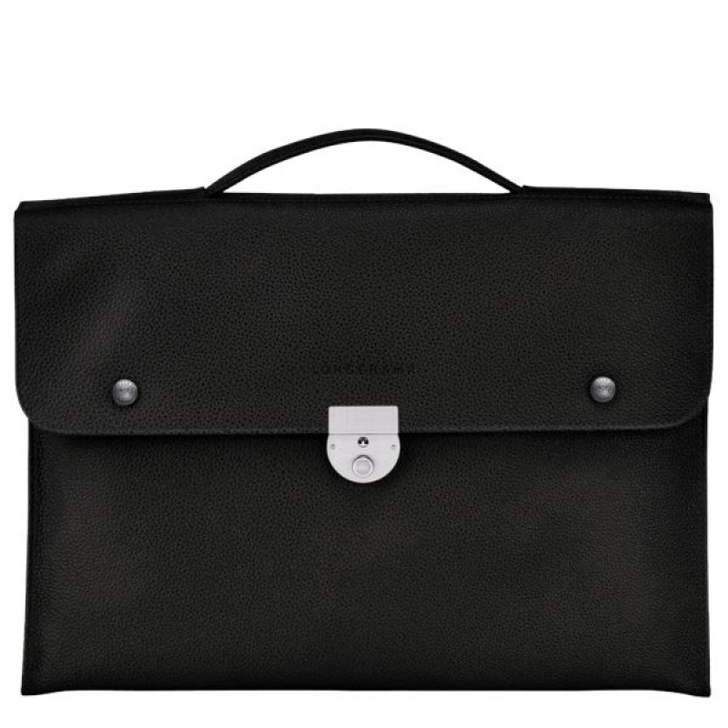 Black Longchamp Le Foulonne S Men\'s Briefcase | 19354-ABOI