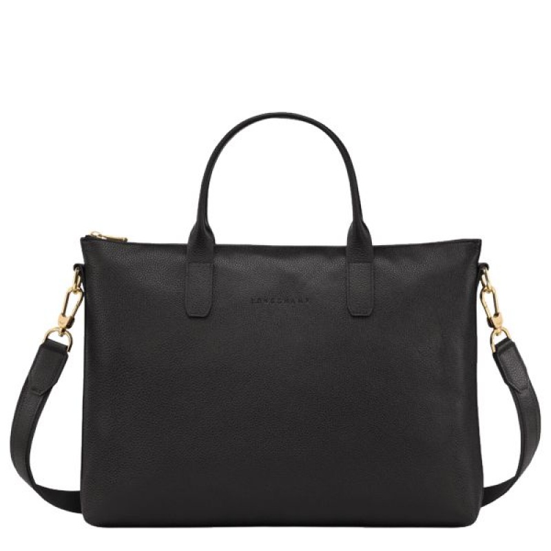 Black Longchamp Le Foulonne S Women\'s Briefcase | 46709-JQKR