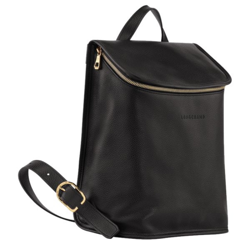 Black Longchamp Le Foulonne Women's Backpacks | 87541-JELW