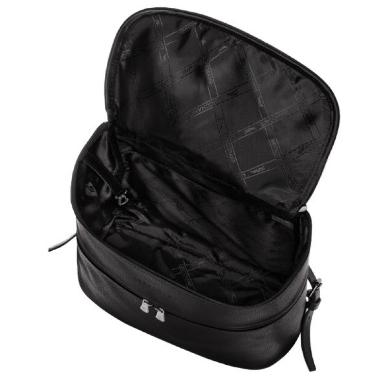 Black Longchamp Le Foulonne Women's Backpacks | 98742-ELWB