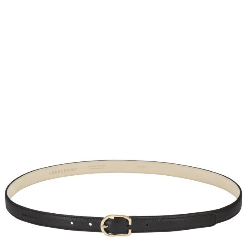 Black Longchamp Le Foulonne Women's Belts | 79856-YJCS