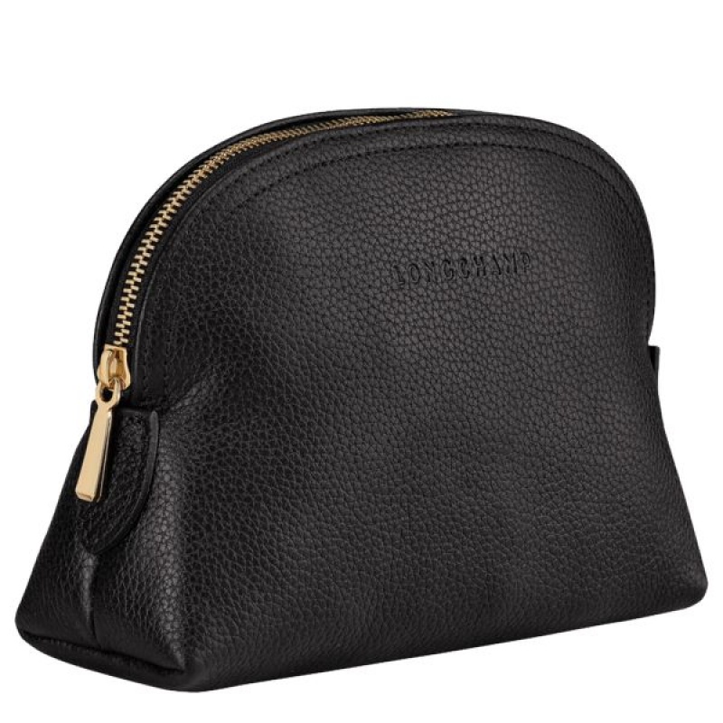 Black Longchamp Le Foulonne Women's Pouches | 10674-UTWF