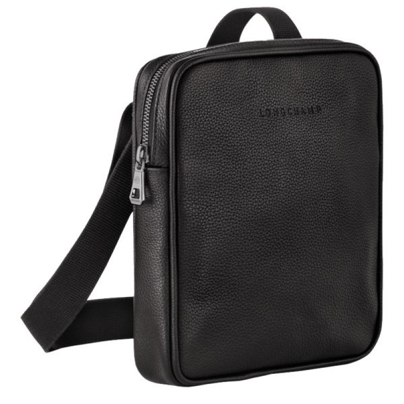 Black Longchamp Le Foulonne XS Men's Crossbody Bags | 29364-DRYW