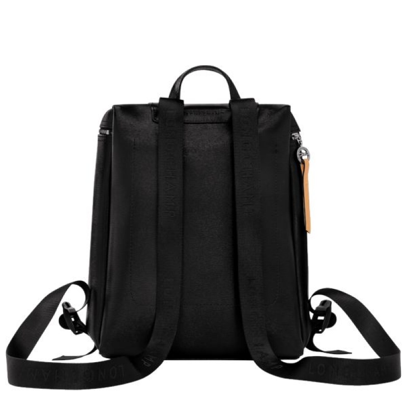 Black Longchamp Le Pliage City M Men's Backpacks | 48706-AZDS