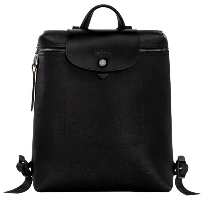 Black Longchamp Le Pliage City M Men\'s Backpacks | 48706-AZDS