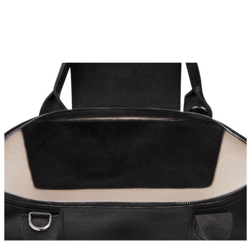 Black Longchamp Le Pliage City S Top Women's Handbag | 95487-RYXS