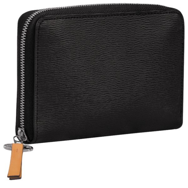 Black Longchamp Le Pliage City Women's Wallets | 87691-OUKM