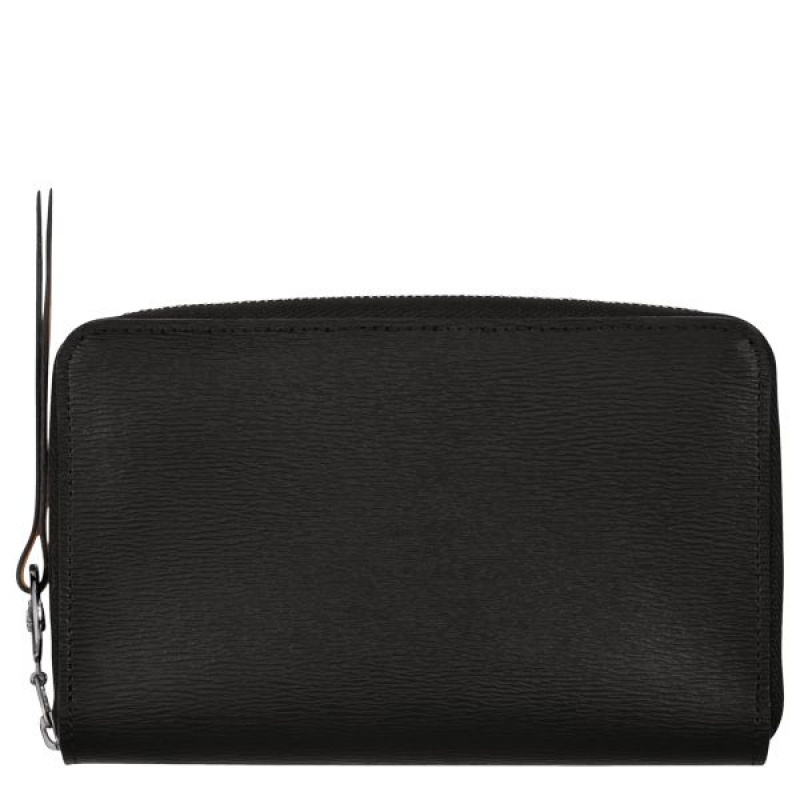 Black Longchamp Le Pliage City Women's Wallets | 87691-OUKM