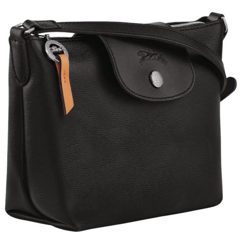 Black Longchamp Le Pliage City XS Women's Crossbody Bags | 45896-SPCN