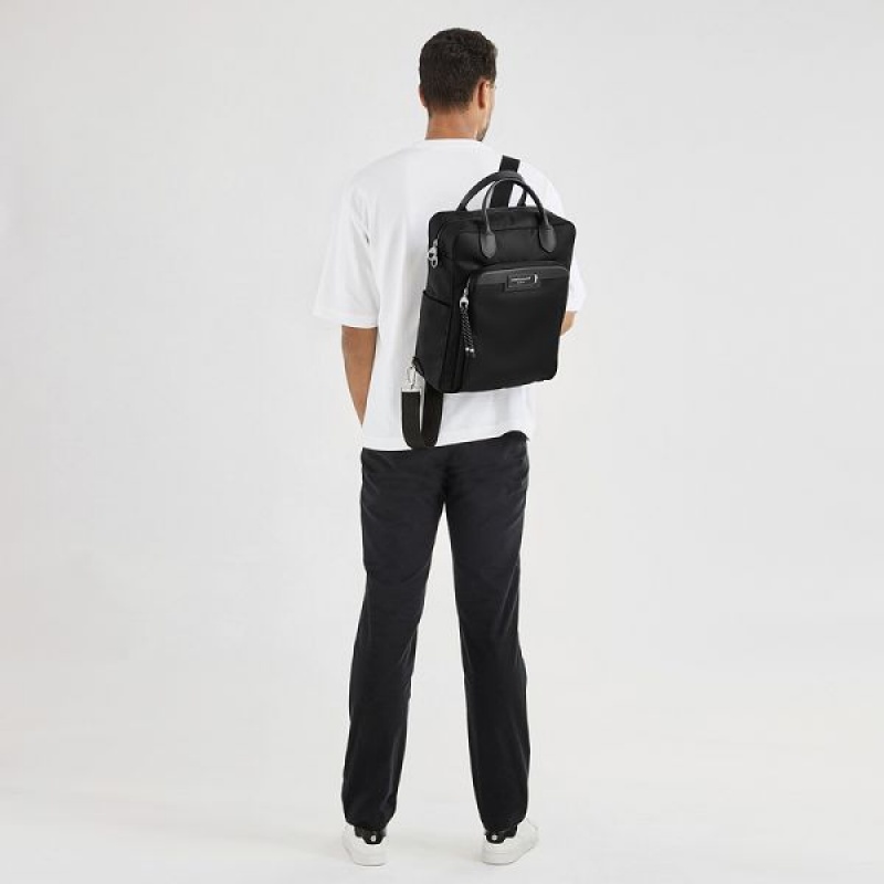 Black Longchamp Le Pliage Energy M Men's Backpacks | 30571-TASV