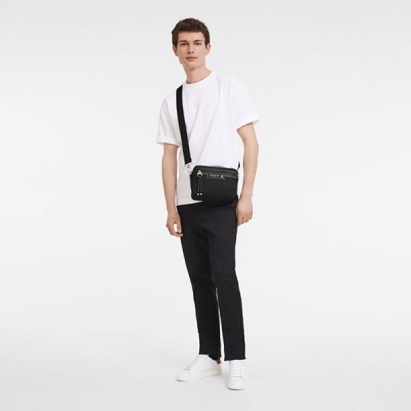 Black Longchamp Le Pliage Energy S Men's Mini Bags | 69310-WSKB