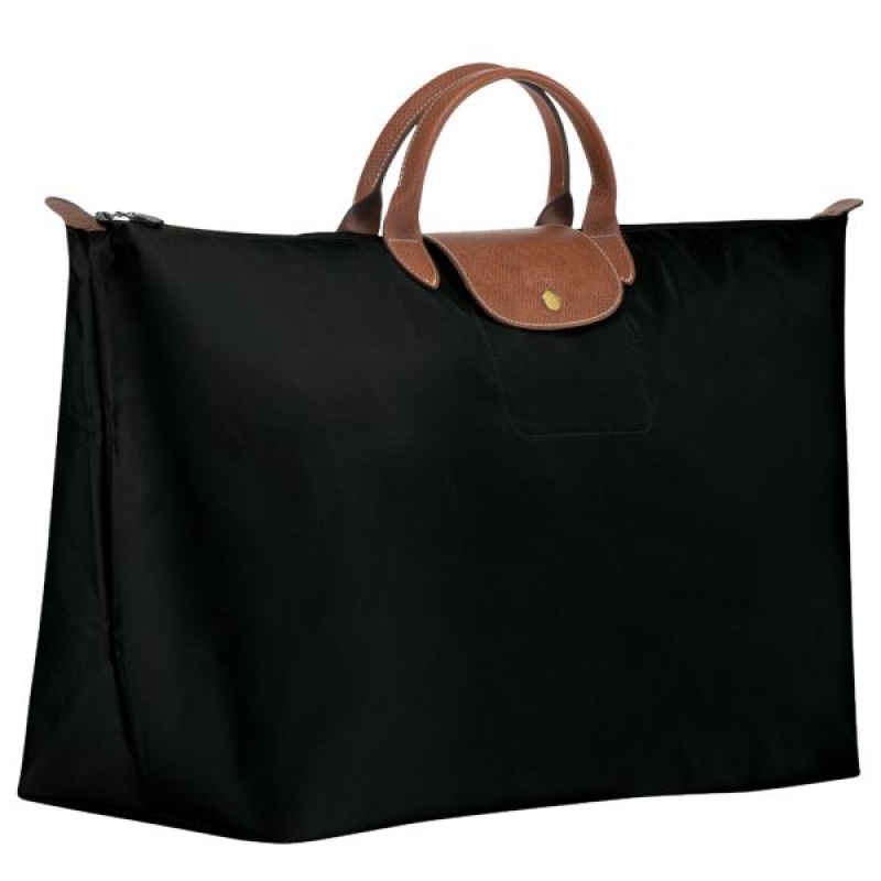 Black Longchamp Le Pliage Original M Women's Travel Bags | 15640-DWZN