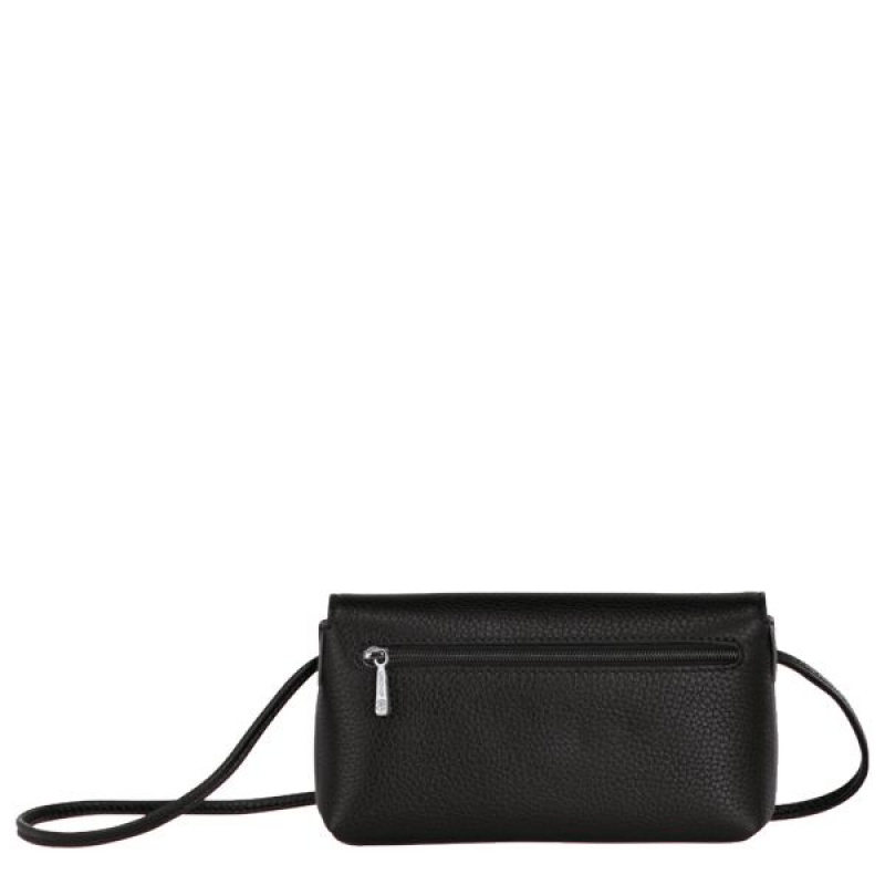 Black Longchamp Roseau Essential Clutch XS Women's Pouches | 90153-KLEY