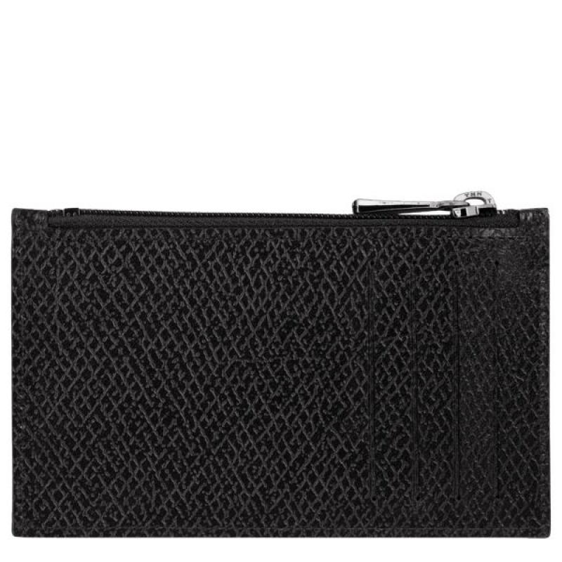 Black Longchamp Roseau Essential Men's Coin Purses | 84037-HQGT