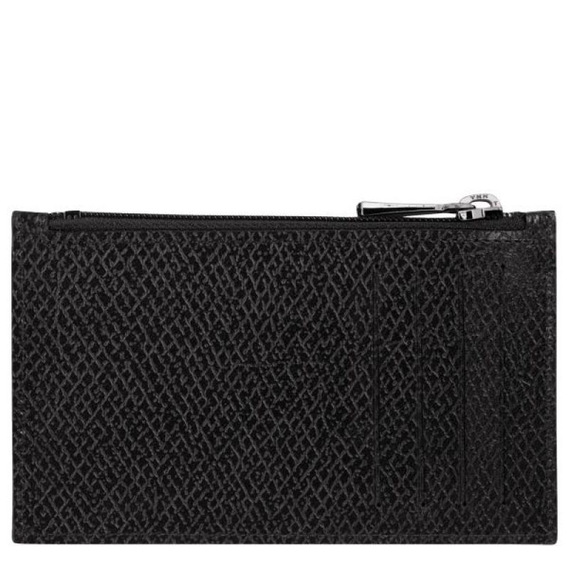 Black Longchamp Roseau Essential Men's Coin Purses | 84037-HQGT