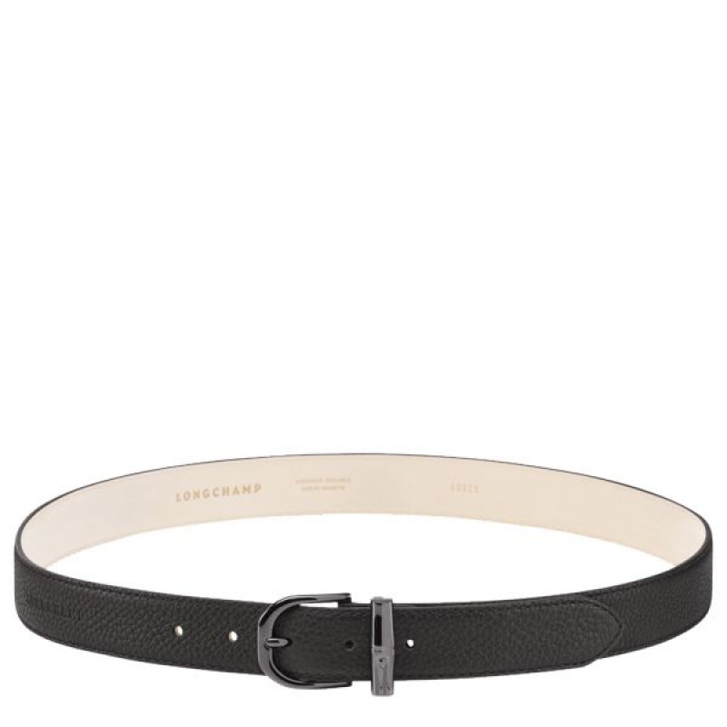 Black Longchamp Roseau Essential Women\'s Belts | 64503-ORCT