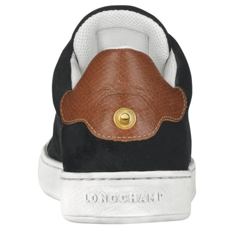 Black Longchamp Spring/Summer Women's Sneakers | 40897-ZMAJ