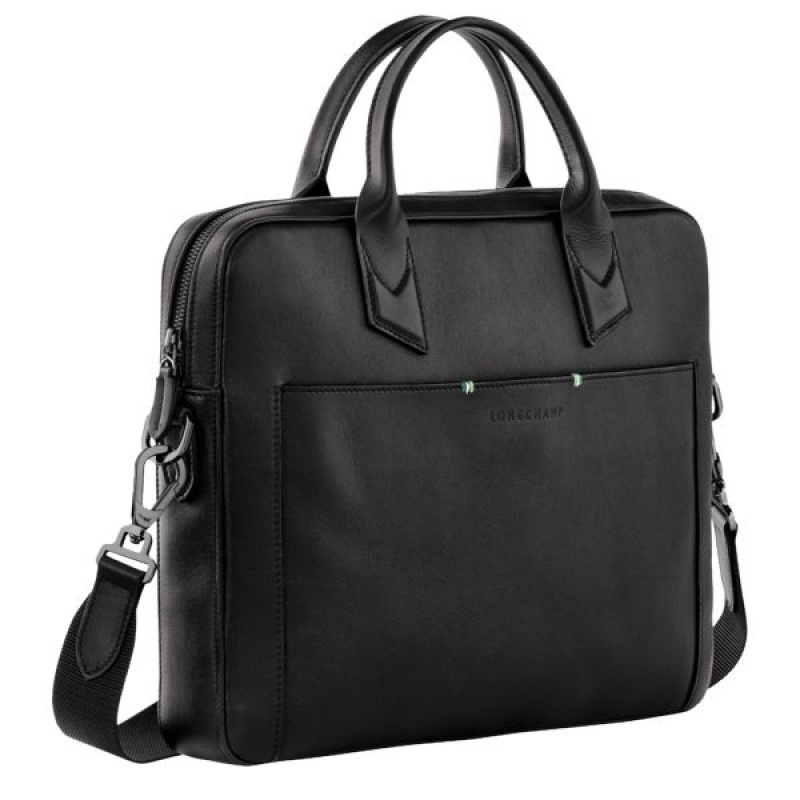 Black Longchamp Sur Seine S Men's Briefcase | 98706-SIFM