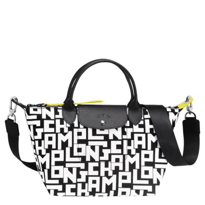 Black / White Longchamp Le Pliage Lgp S Women\'s Handbag | 50194-BZQS