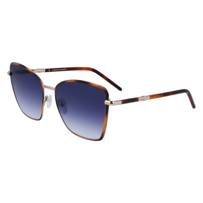 Blue Longchamp Acetate Women's Sunglasses | 20148-PKVU