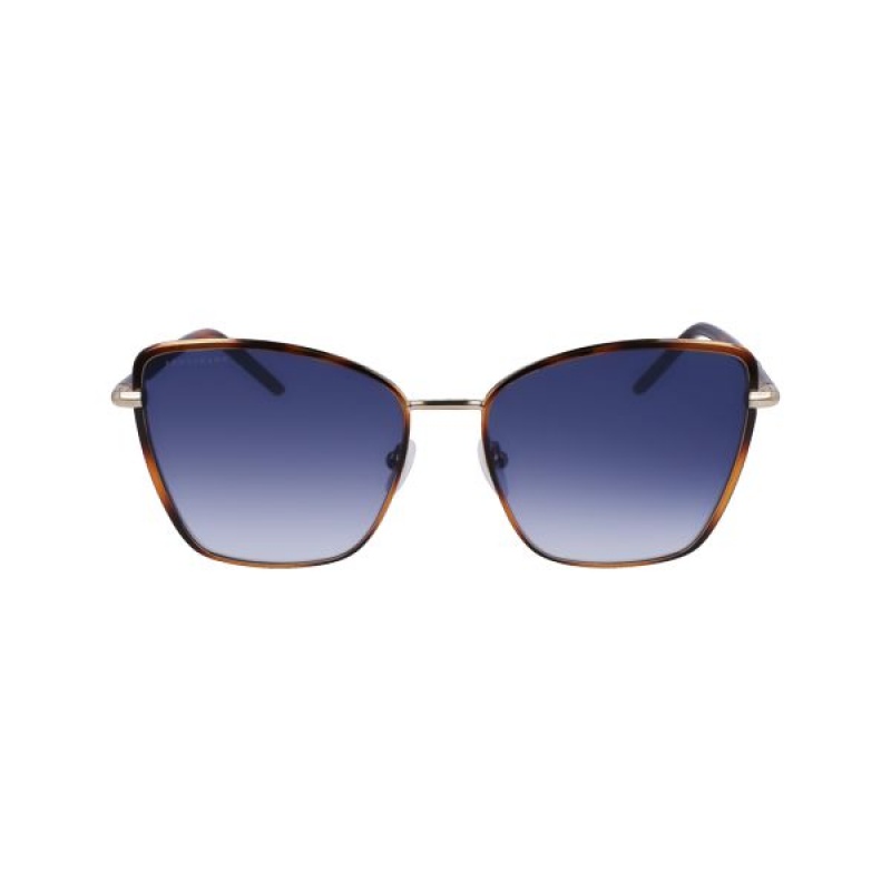 Blue Longchamp Acetate Women's Sunglasses | 20148-PKVU