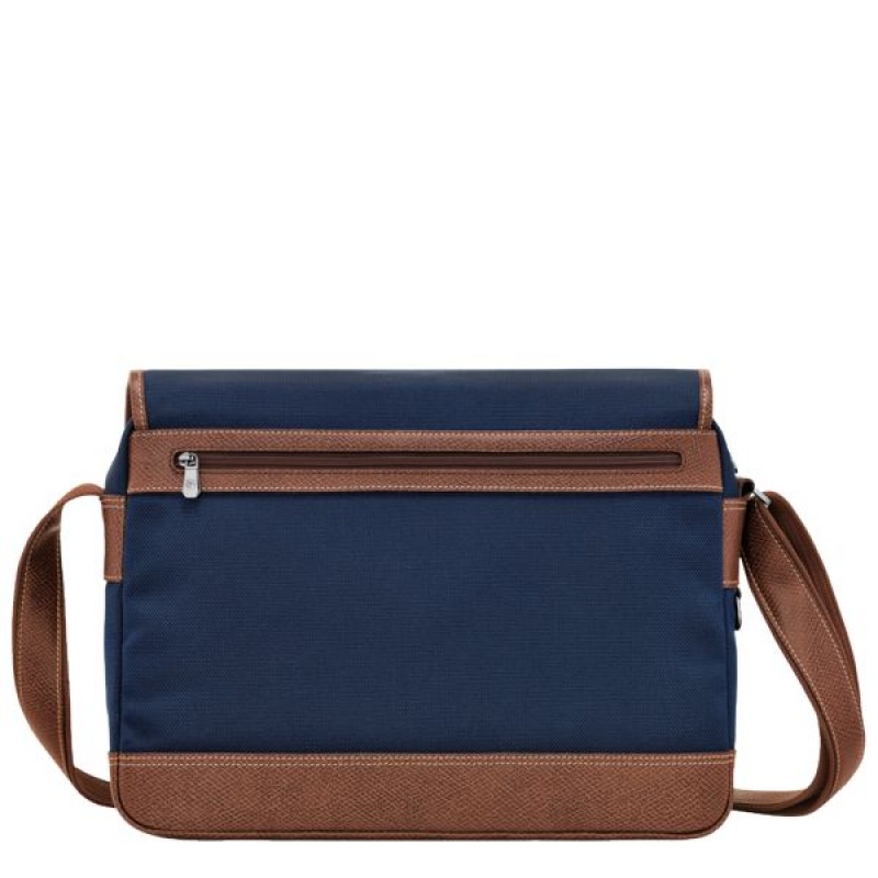 Blue Longchamp Boxford L Men's Crossbody Bags | 26874-LMVR