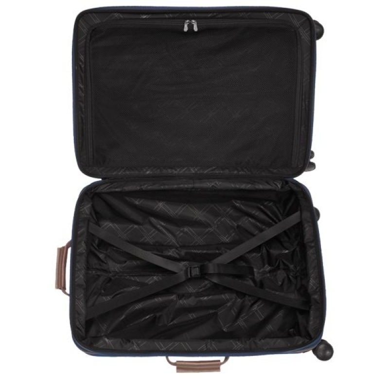 Blue Longchamp Boxford L Men's Suitcases | 80359-HRLN