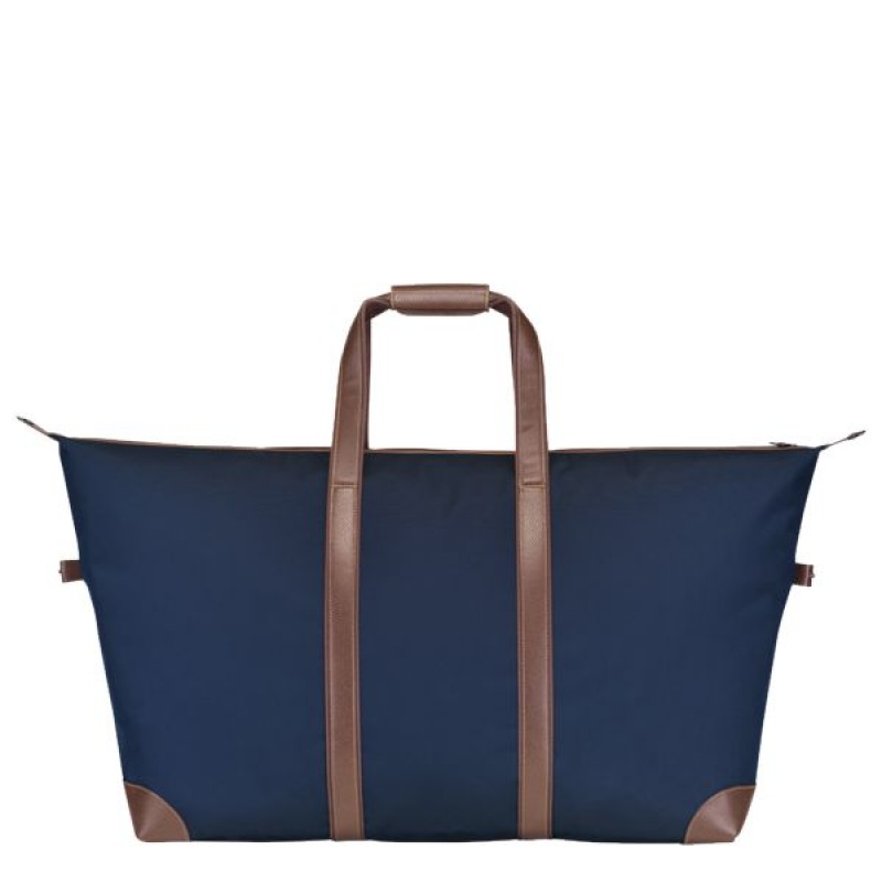 Blue Longchamp Boxford L Men's Travel Bags | 91052-JKNY