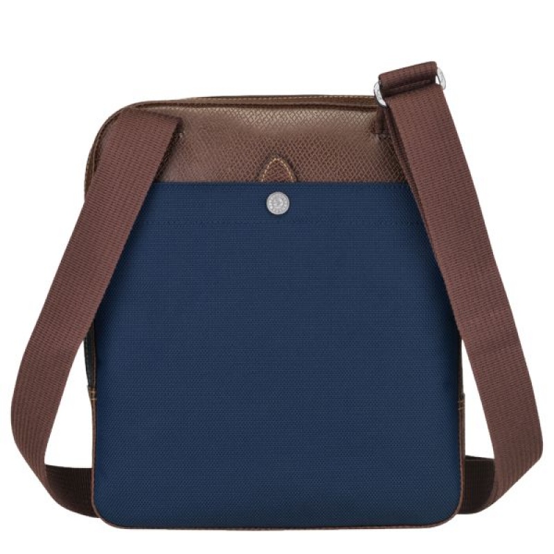 Blue Longchamp Boxford M Men's Crossbody Bags | 94150-OZLW