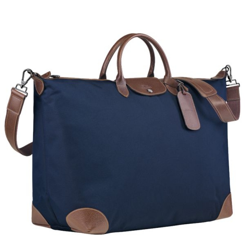 Blue Longchamp Boxford M Men's Travel Bags | 02179-RKMH