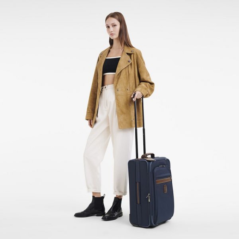 Blue Longchamp Boxford M Women's Suitcases | 24807-UHBJ