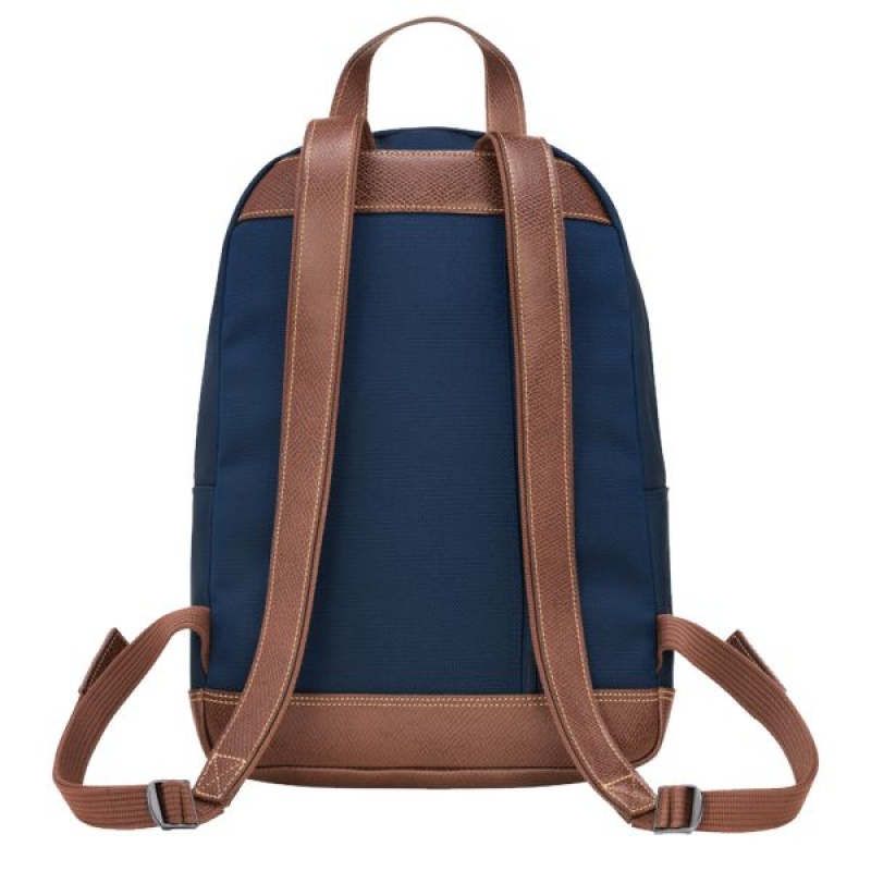 Blue Longchamp Boxford Men's Backpacks | 45639-HZDG