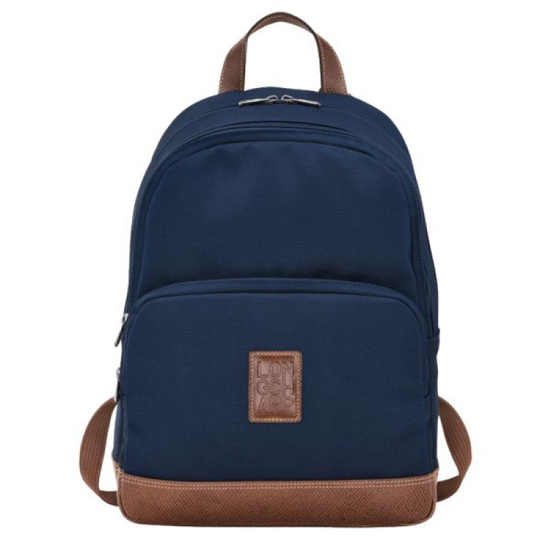 Blue Longchamp Boxford Men\'s Backpacks | 45639-HZDG