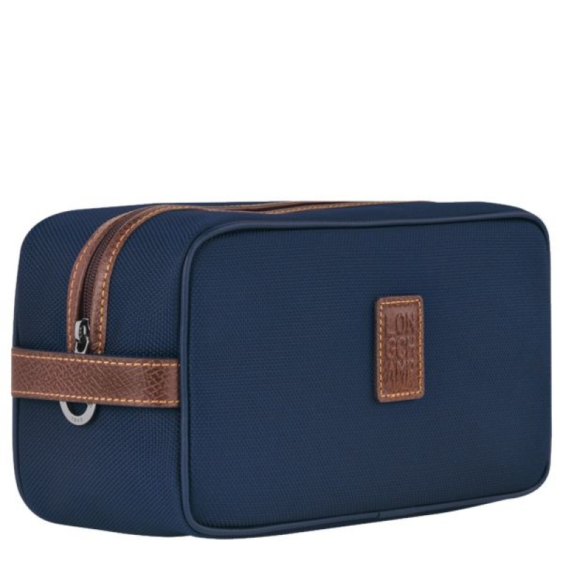 Blue Longchamp Boxford Men's Toiletry Bags | 49231-PFKB