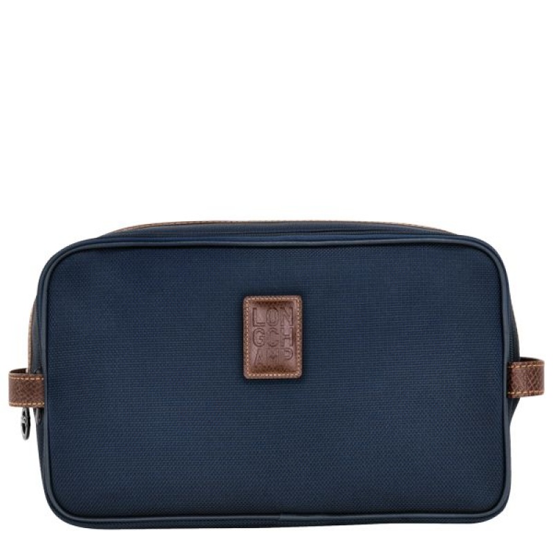 Blue Longchamp Boxford Men's Toiletry Bags | 94562-MYKX