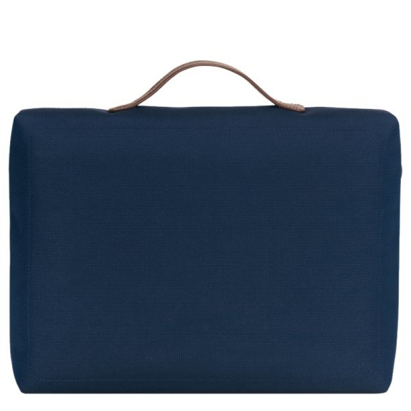 Blue Longchamp Boxford S Men's Briefcase | 06542-BQYX