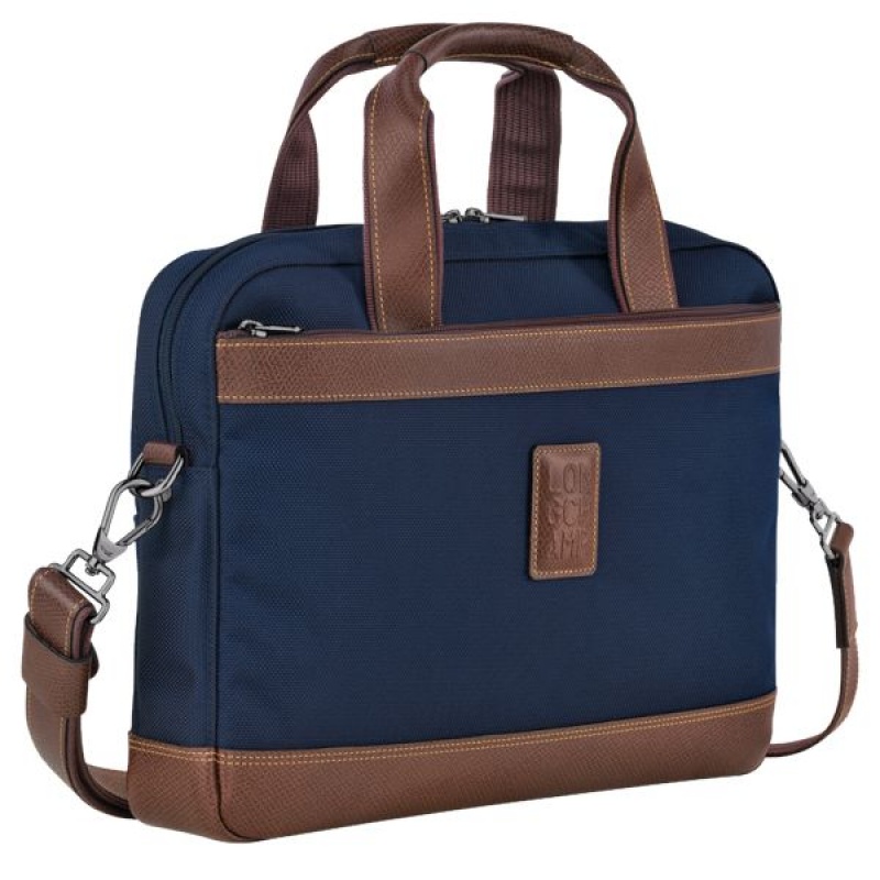 Blue Longchamp Boxford S Men's Briefcase | 54128-NAWM